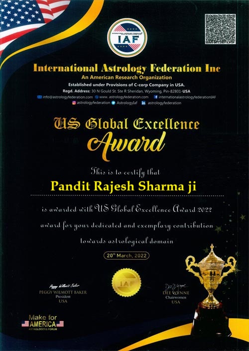 Pandit Rajesh Sharma ji +91-9896372776